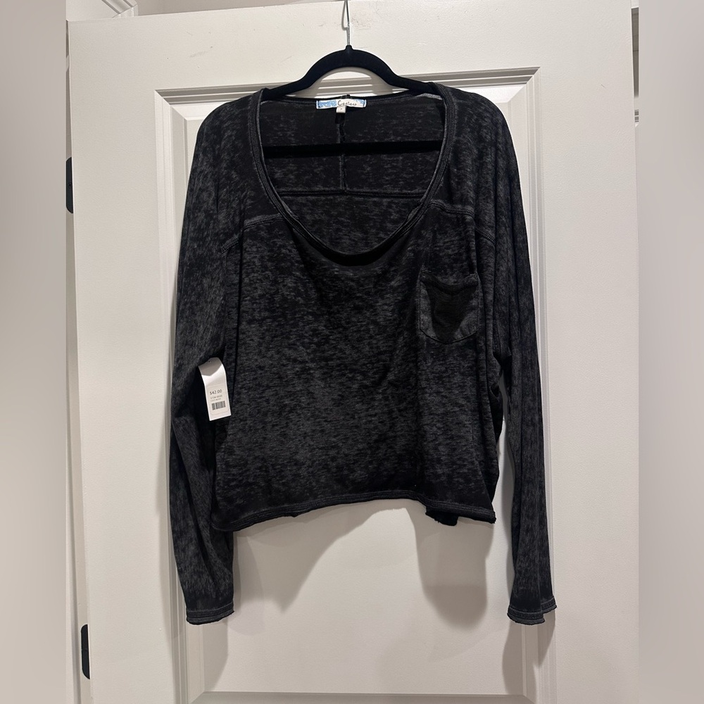Cecico Charcoal Gray Long Sleeve Hoodie